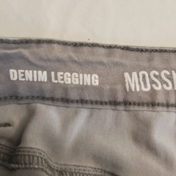 Mossimo Supply co denim legging stretch spandex jeans gray sz 11 fit 6 - Picture 4 of 8